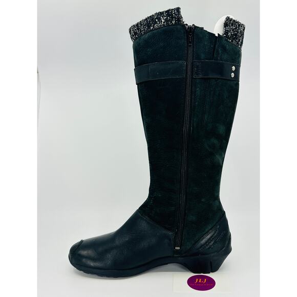 Merrell Women's Martina Waterproof Black Leather Knee High Boots J68624 Size 10 - Picture 8 of 11